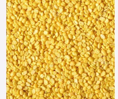 Healthy And Natural Pure Dried Common Cultivated Splited Moong Dal - 2mm Grain Size, Yellow Color | Purity 98%, Lightly Sun-Dried, 12 Months Shelf Life