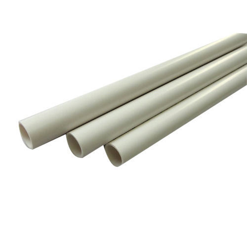 Highly Utilized Most Durable And Premium Grade White Pvc Cable Pipe, 3 Meters Application: Construction