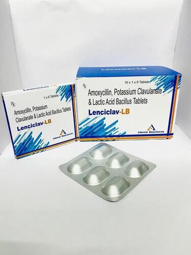 LENCICLAV-LB Amoxycillin, Potassium Clavulanate And Lactic Acid Bacillus Antibiotic Tablets