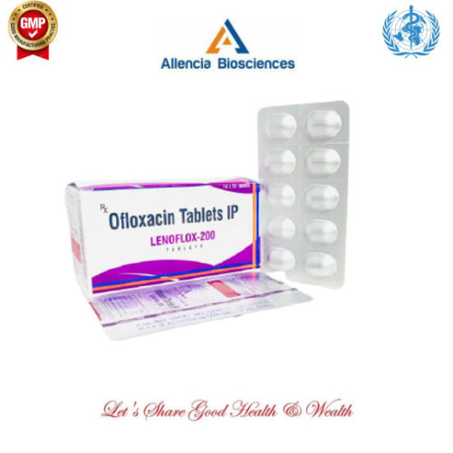 LENOFLOX-200 Ofloxacin 200 MG Antibiotic Tablets, 10x10 Alu Alu Pack