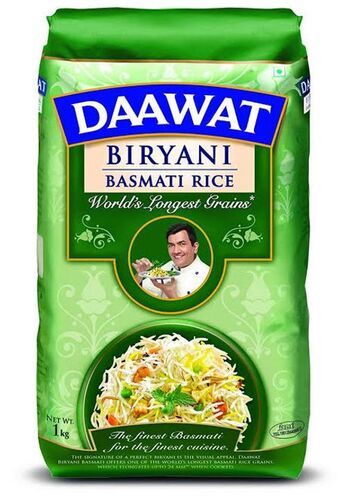 Long Grain Commonly Cultivated Dried Daawat Biryani Basmati Rice, Pack Of 1 Kg