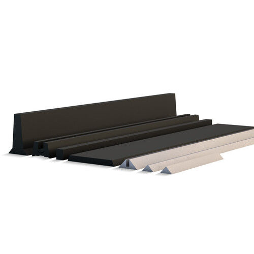 Black Magnetic Trapezoidal And Triangular Chamfer Strips