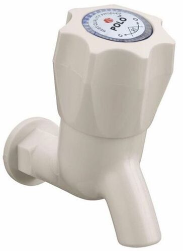 Round Plain White Color Pvc Water Tap