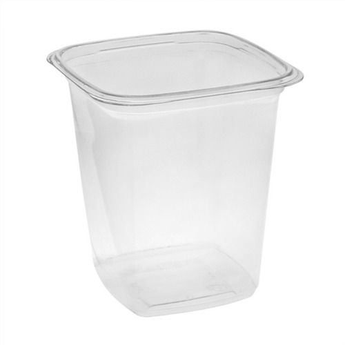 Secure Fit Lid Flexible With Adaptable Square 300g Cookies Packaging Plastic Container