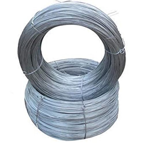 Silver 0.90 Mm Thick Single Core Flexible Galvanised Mild Steel Binding Wire