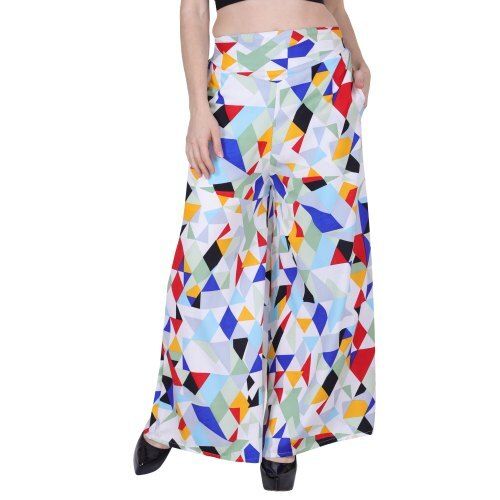 Dry Cleaning Designer Breathable Plain Multi Color Casual Wear Ladies Palazzo