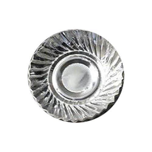 Plain 6 Inch Silver Disposable Paper Plate