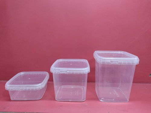 Plastic Disposable Square Tamper Proof Container, For Food