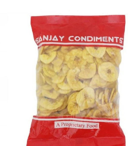 Round Spicy And Tasty Food Grade Fried Banana Chips Packaging Size: Packets