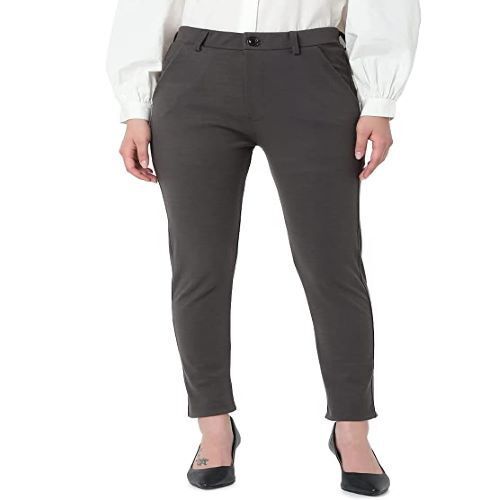Polyester/Nylon Polyester Women's Charcoal Grey Formal Pant, Size: Medium  at best price in New Delhi