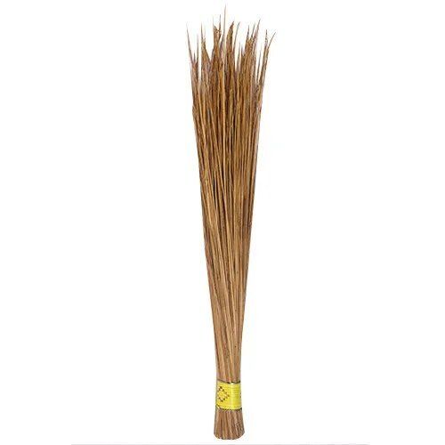 Coconut Stick Brooms, for Cleaning, Pattern : Plain