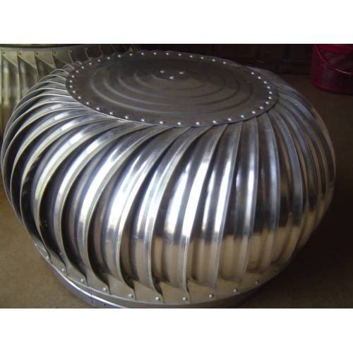 Stainless Steel Non Power Driven Hot Air Ventilator, For Industrial, Top