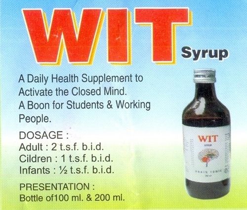 Wit Syrup (Pack Size 100, 200 ml)