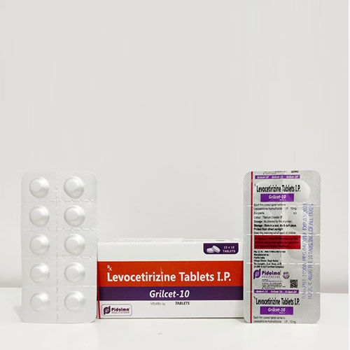 GRILCET-10 Levocetirizine 10 MG Antihistamine Tablet, 10x10 Alu Alu Pack