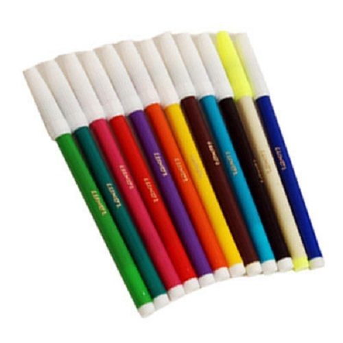 Multicolor Lightweight Solid Plastic Leak Resistant Sketch Pens For Smooth Sketching