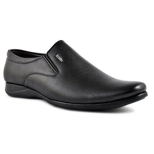 Men Slip On Skin Friendly Comfortable Soft Leather Black Action Shoes