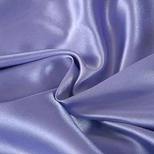 Mauve Blue Plain Silk And Shine Fabric Material