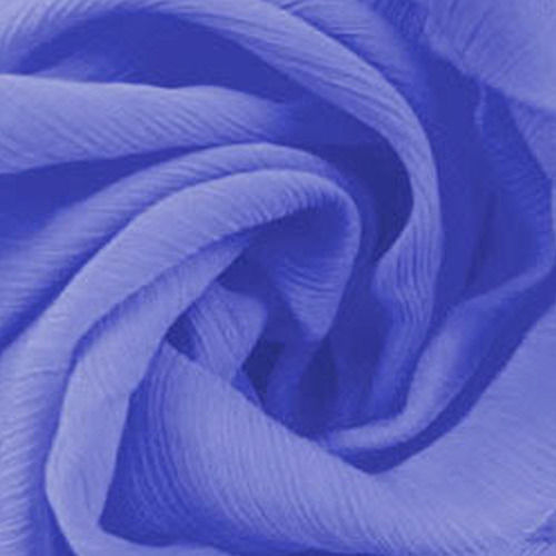 Blue Plain Poly Georgette Fabric