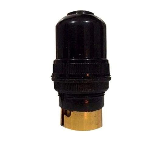 Black 6 Ampere 220 Volt 50 Hertz Round Pvc Plastic Body Bulb Holder