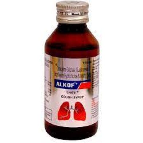 Medicine Grade Sugar Free Liquid Form Pharmaceutical Alkof Plus Cough Syrup