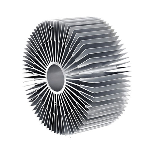 Easy Installation Thermal Resistant Aluminum Round Silver Heat Sinks Height: 2 Millimeter (Mm)