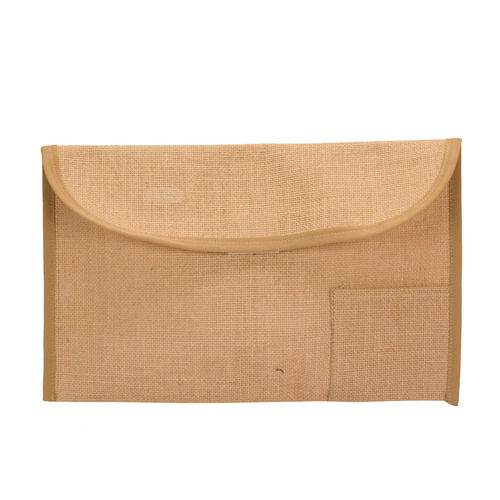 Gobamboos Natural Beige Jute File Folder 10x11 Inch with Flap