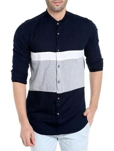 Mens Cotton Shirts, Full Sleeves, Casual Wear Collar Style: Classic