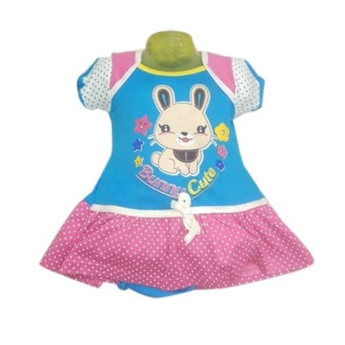 Multi Color Kids Girls Fancy Frock