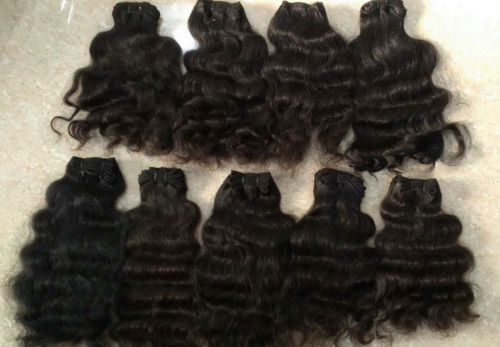 No Shedding And Tangle Unprocessed Virgin Black Curly Human Hair