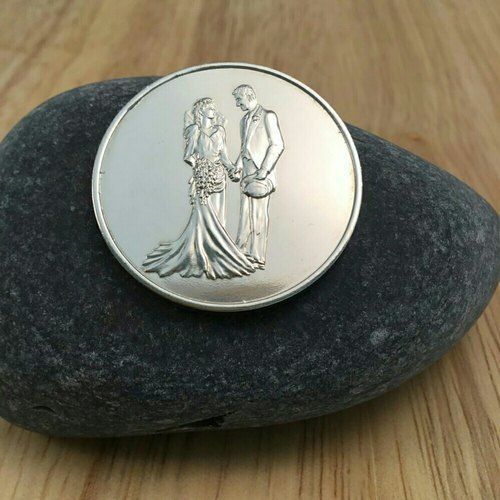 Personalised Metal Coins Silver Colors 