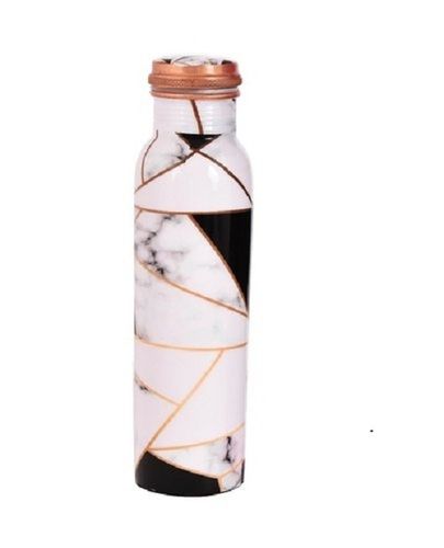 Round Polished Marble Print Sipper Copper Bottle Capacity: 500 Milliliter (Ml)