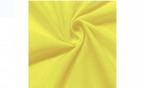 Yellow Shrink Resistant Washable Quick Dry Plain Shiny Milliskin Nylon Unstitched Fabric