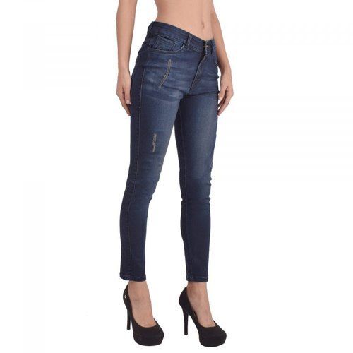 Slim Stretchable Plain Dyed Ladies Denim Jeans Age Group: >16 Years