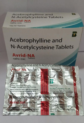 Avrid-NA Acebrophylline And N-Acetylcysteine Tablets, 10x10 Alu Alu Strip