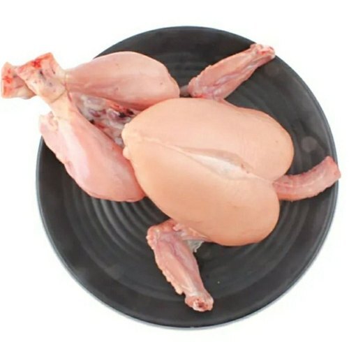 Broiler Chicken - 100% Pure Non-Vegetarian Meat, Skinless Body, Light Pink Color | Good Quality, GM Food, Stored at -4 Degrees Celsius, 1 kg, 1-2 Days Shelf Life, Ideal for Cooking