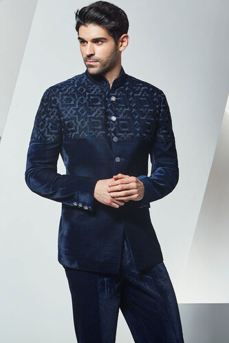 Comfortable And Skin Friendly Party Wear Designer Mens Indo Western Suits