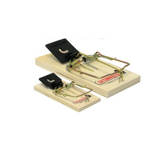 Double Tension Springs And Reliable Triggering Rat Wooden Snap Trap