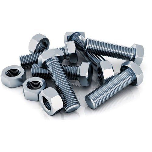 Silver High Tensile Strength Tightened Latch Anti Corrosive Mild Steel Bolt Nut