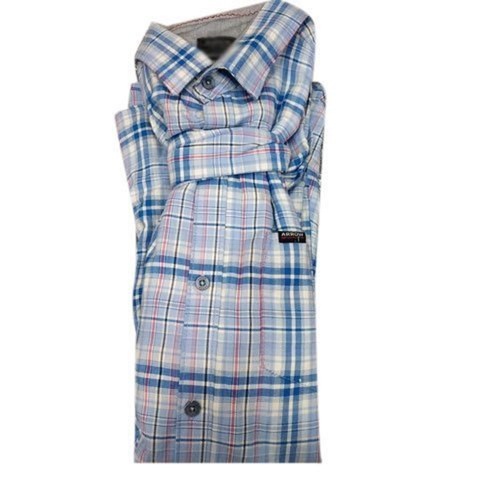 Mens Full Sleeves Cotton Check Shirts