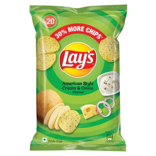 Ready To Eat American Style Cream And Onion Flavored Lays Chips 