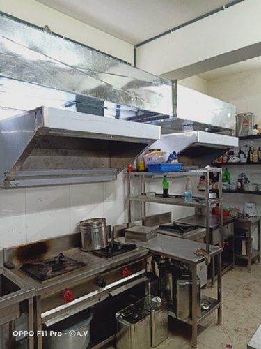 Gold Square Hotel Kitchen Ducting Chimney, For Industrial And Commercial