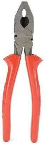 17.5 X 06 X 02 Centimeters Carbon Steel Red Combination Pliers Handle Material: Plastic