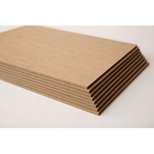 Eco Friendly And Recycled Plain Pattern Brown Color Paper Boards