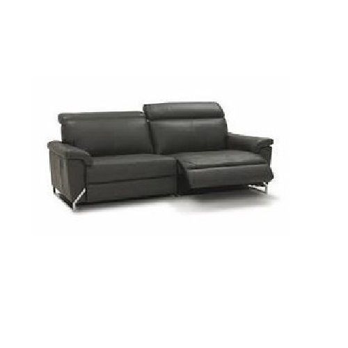 Machine Made Manual Reclining Comfortable Leather Sofa