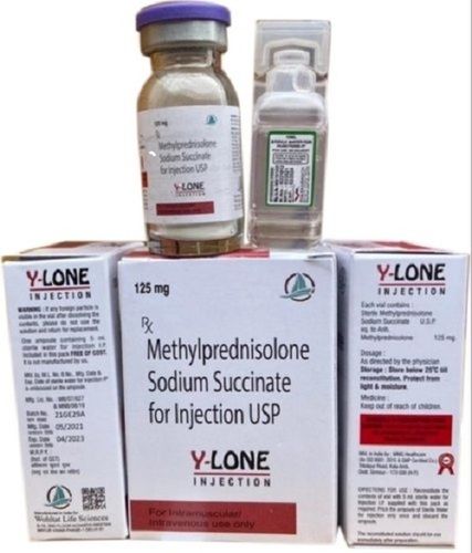 Liquid Form Medicine Grade Pharmaceutical Y-Lone Methylprednisolone Sodium Succinate for Injection 125 mg