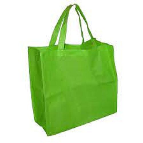 All Colour Loop Handle Green Reusable Non Woven Carry Bags, For Shopping, Grocery