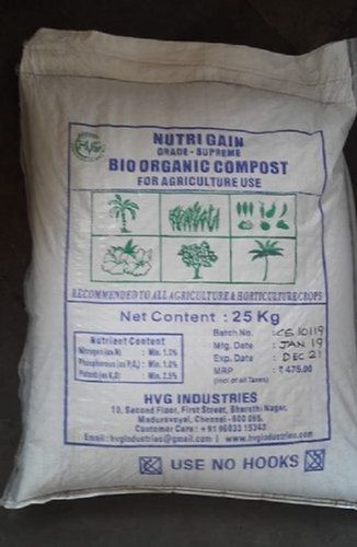 Blue Nutri Gain Agriculture Grade Bio Organic Compost, For Soil, Target Crops: Vegetables