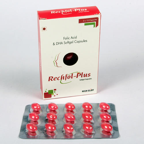 Rechfol Plus Folic Acid And Dha Soft Gel Capsules