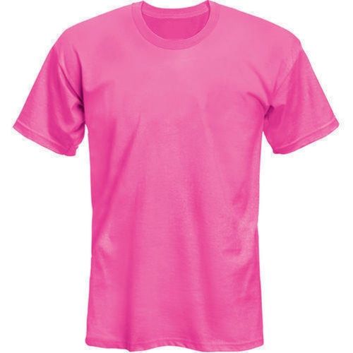 Round Neck Short Sleeved Plain Breathable Cotton T Shirt For Men Lightweight