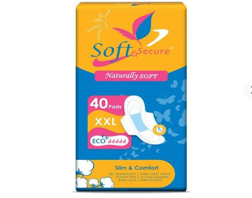 Foam Light Weight Skin Friendly Slim And Comfort Xxl Soft Secure Sanitary Napkins